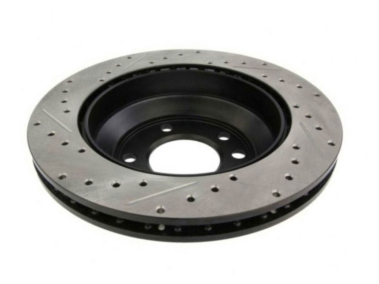 StopTech Select Sport Drilled And Slotted Brake Rotor; Front Left