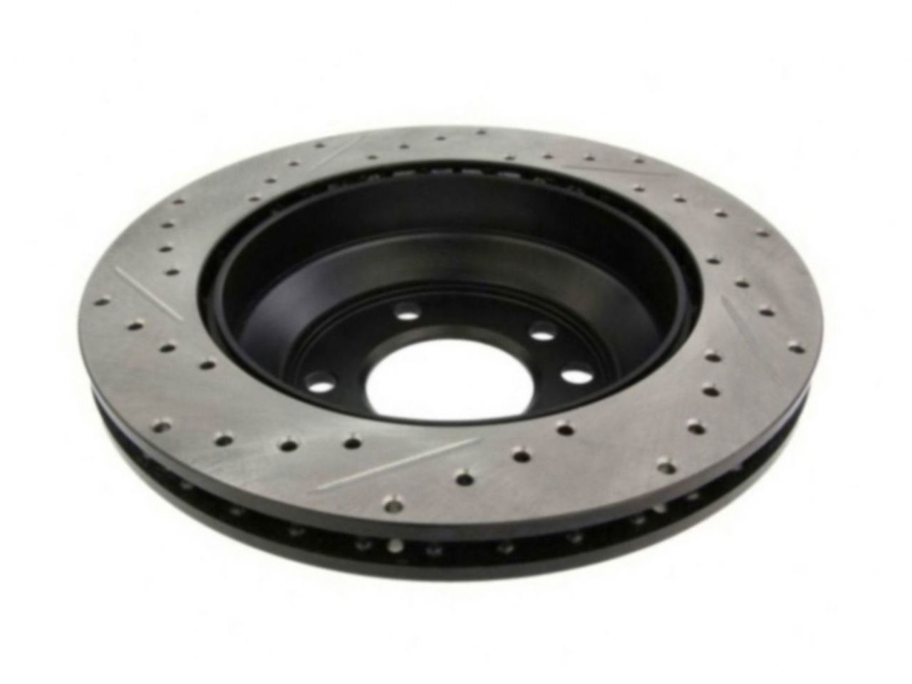 StopTech Select Sport Drilled And Slotted Brake Rotor; Front Left