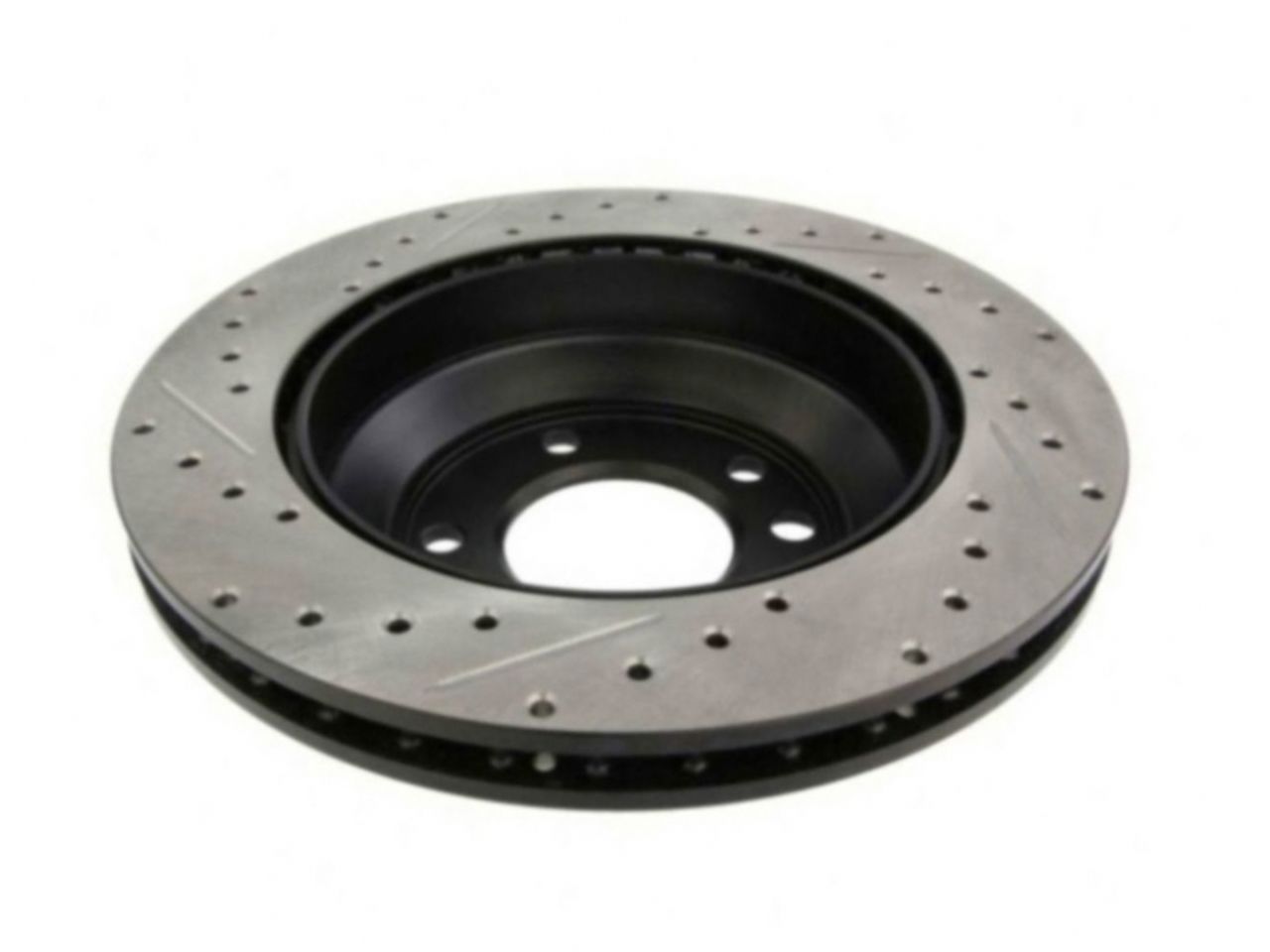 StopTech Select Sport Drilled And Slotted Brake Rotor; Front Left