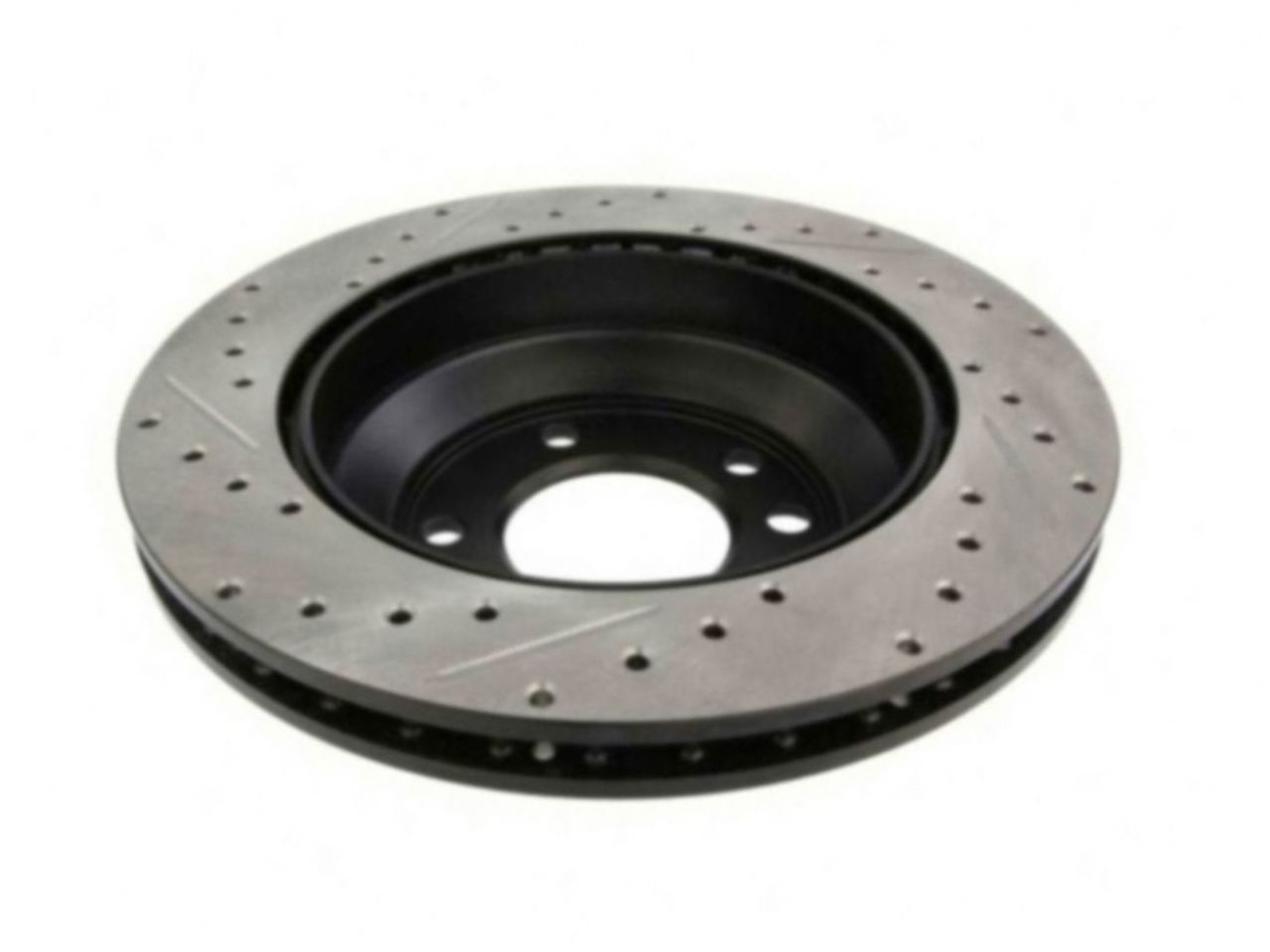 StopTech Select Sport Drilled And Slotted Brake Rotor; Front Left