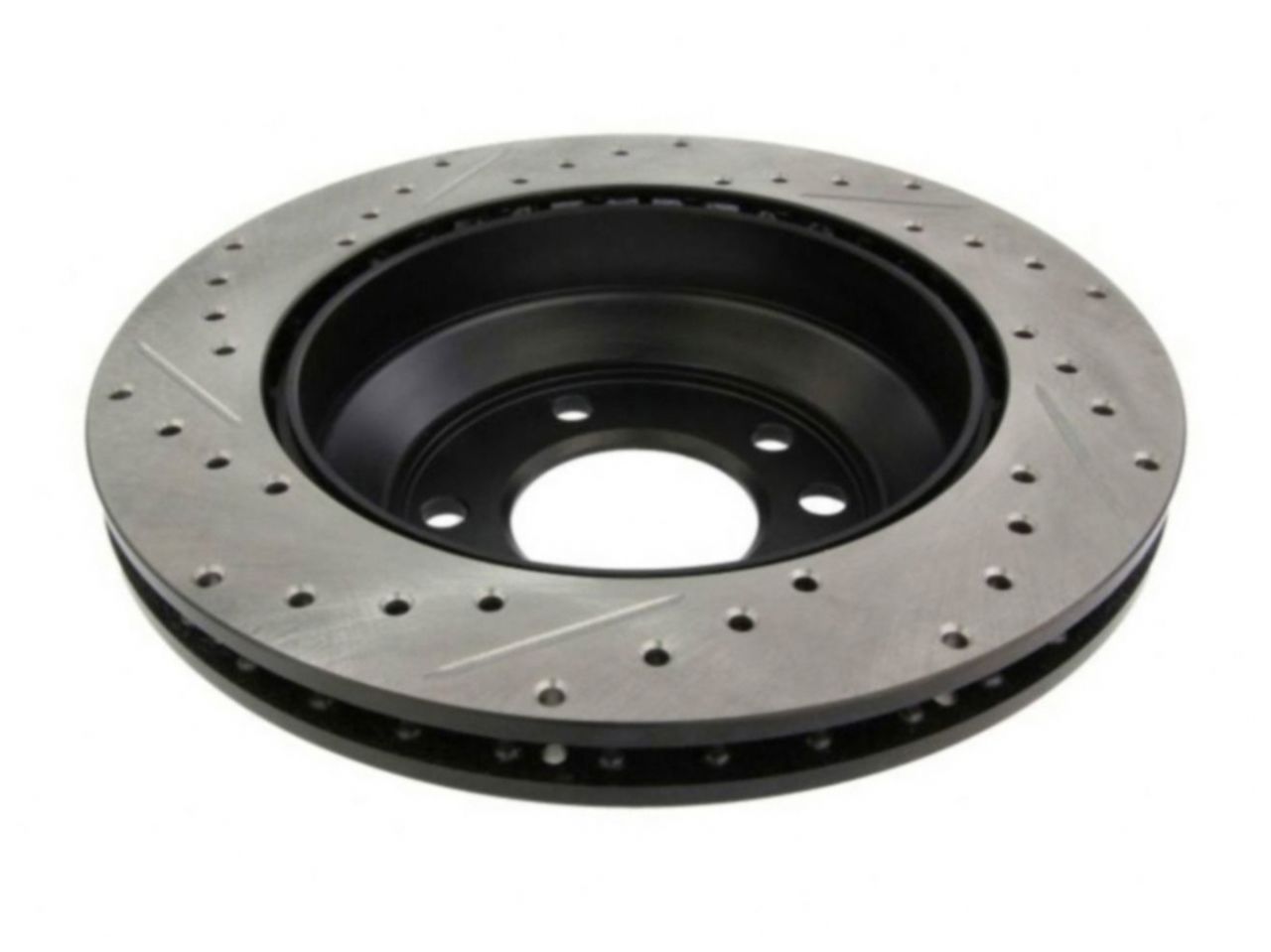 StopTech Select Sport Drilled And Slotted Brake Rotor; Front Left