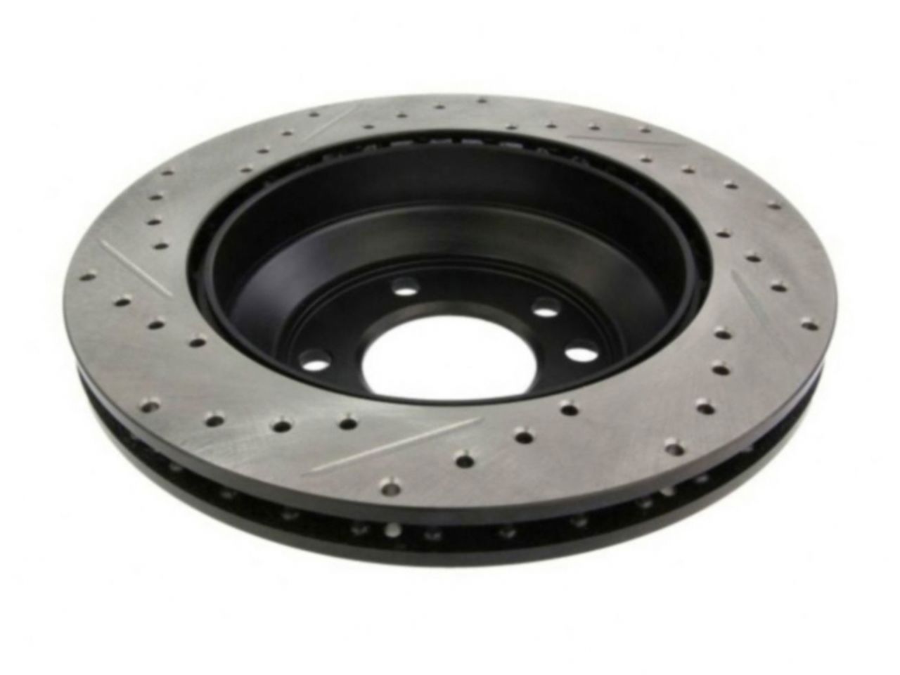 StopTech Select Sport Drilled And Slotted Brake Rotor; Front Left