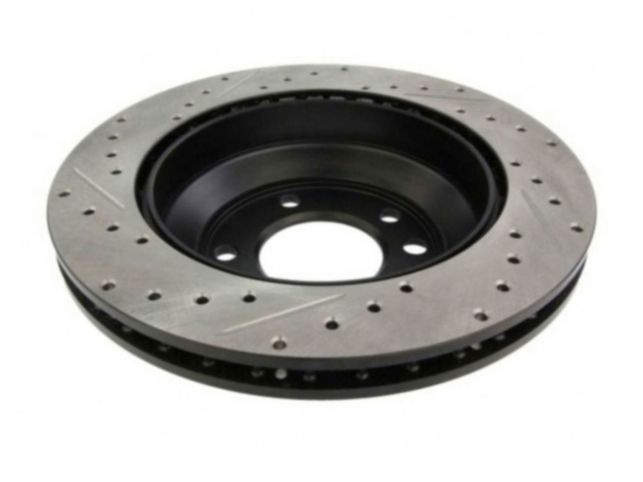 StopTech Select Sport Drilled And Slotted Brake Rotor; Front Left