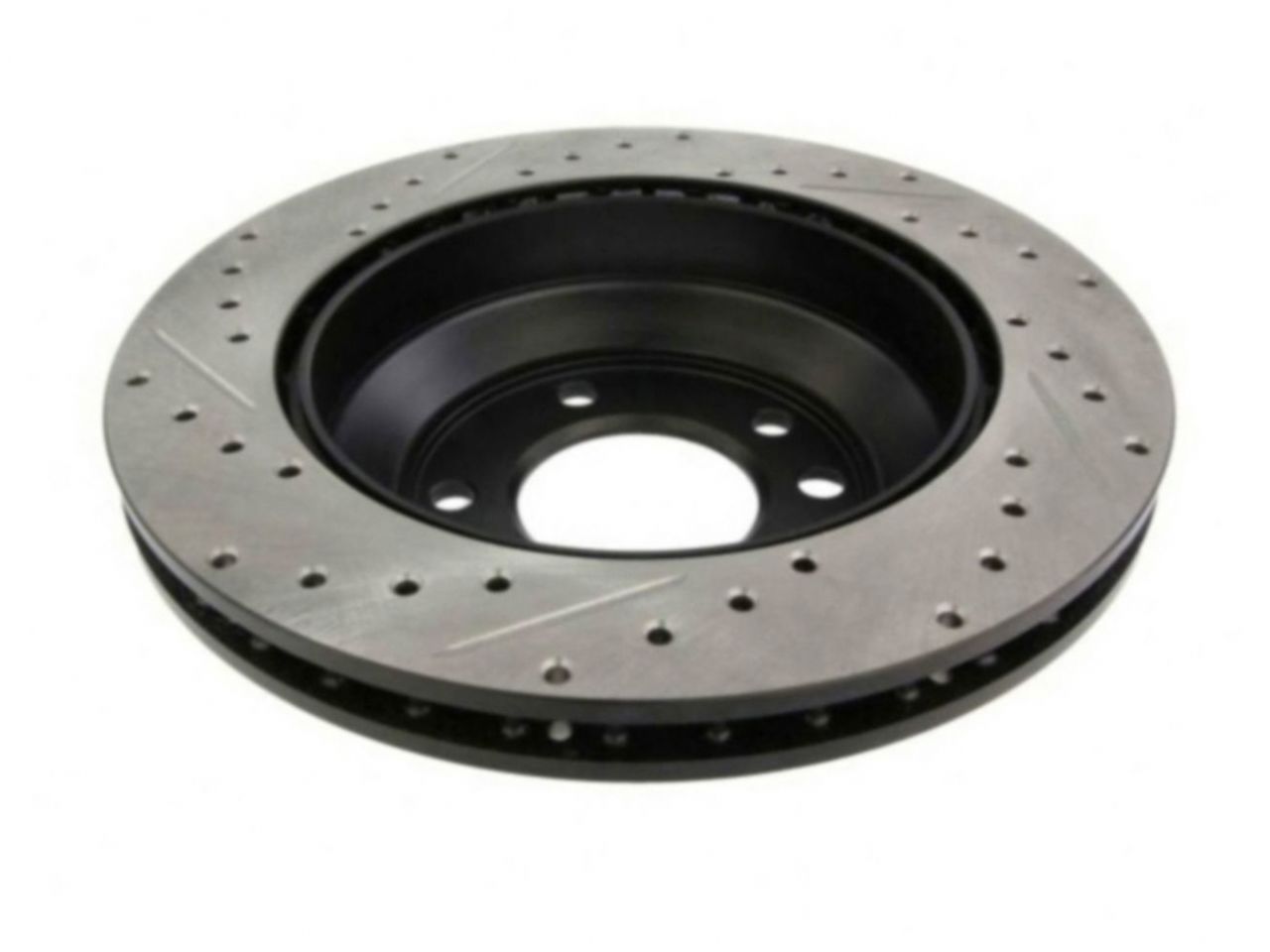 StopTech Select Sport Drilled And Slotted Brake Rotor; Front Left