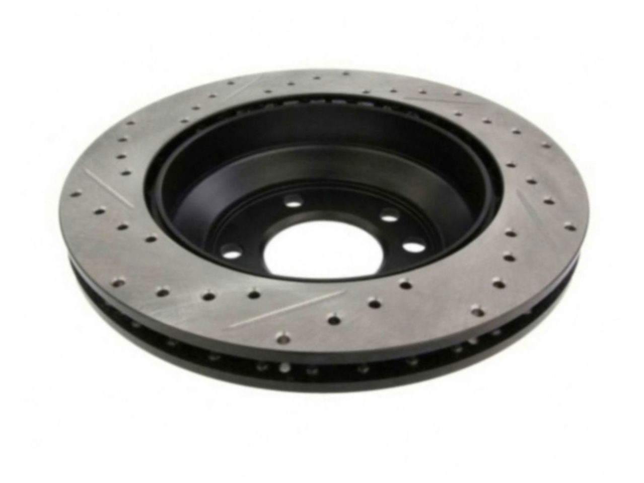 StopTech Select Sport Drilled And Slotted Brake Rotor; Front Left