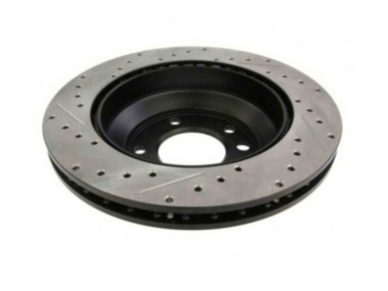 StopTech Select Sport Drilled And Slotted Brake Rotor; Front Left