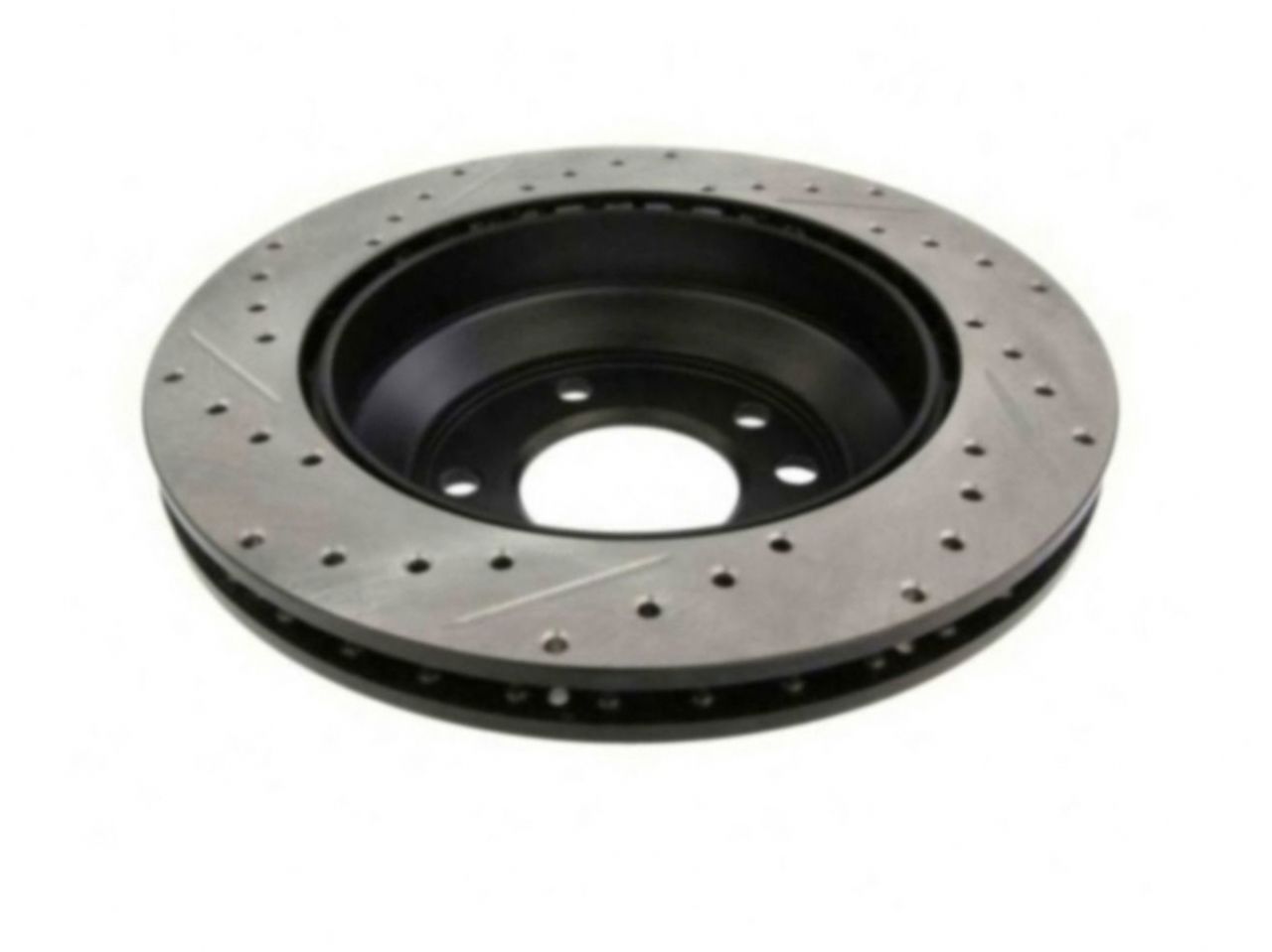 StopTech Select Sport Drilled And Slotted Brake Rotor; Front Left