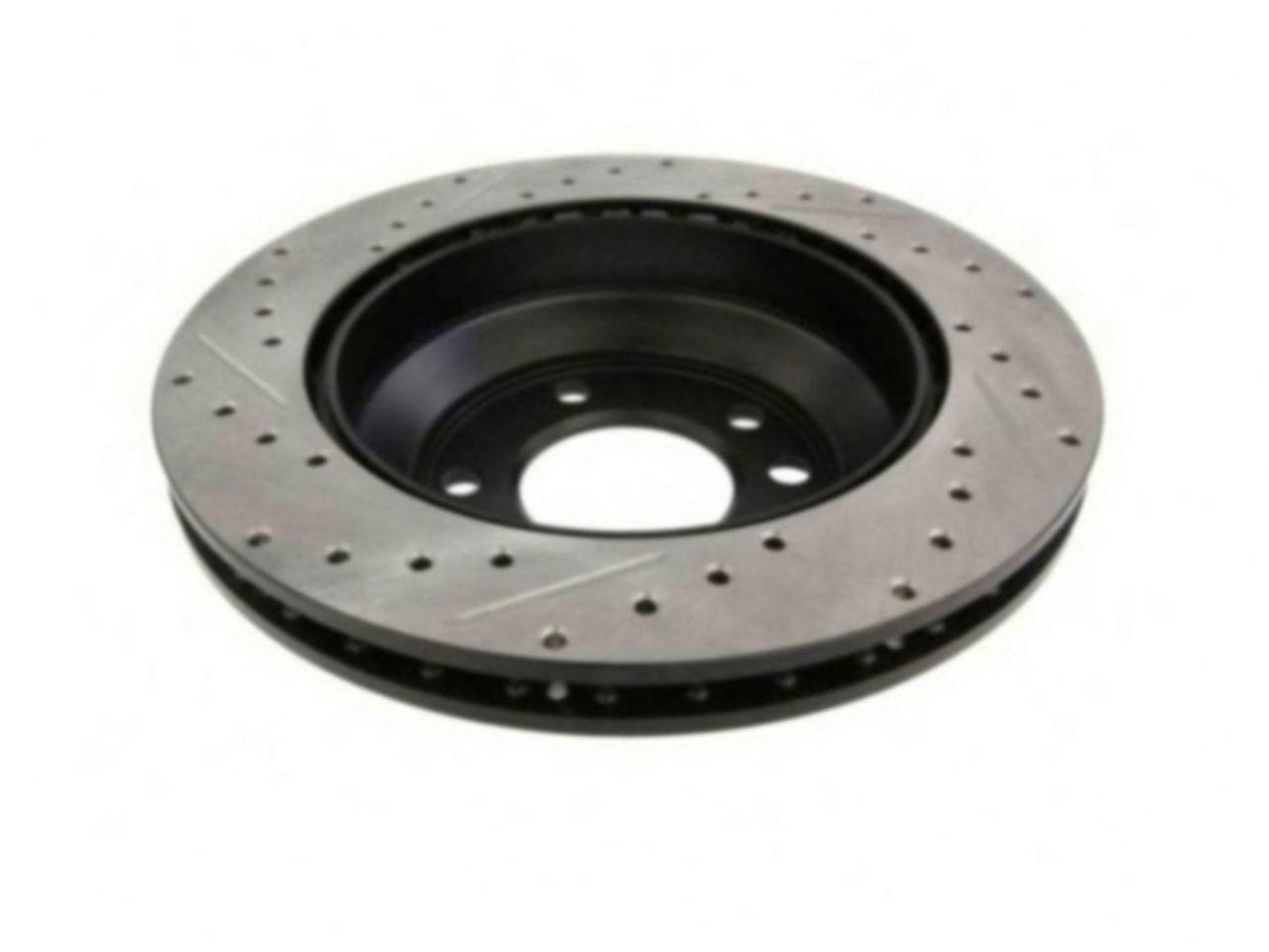 StopTech Select Sport Drilled And Slotted Brake Rotor; Front Left