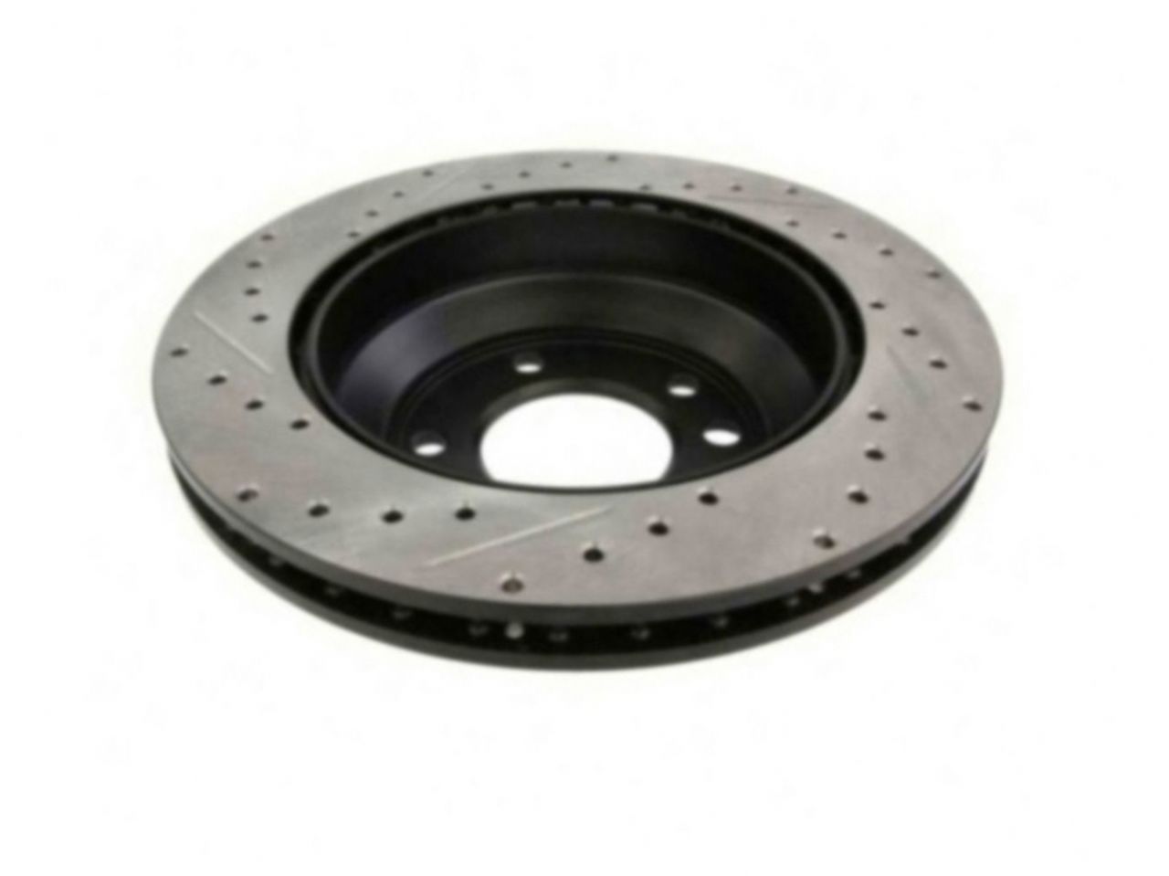 StopTech Select Sport Drilled And Slotted Brake Rotor; Front Left