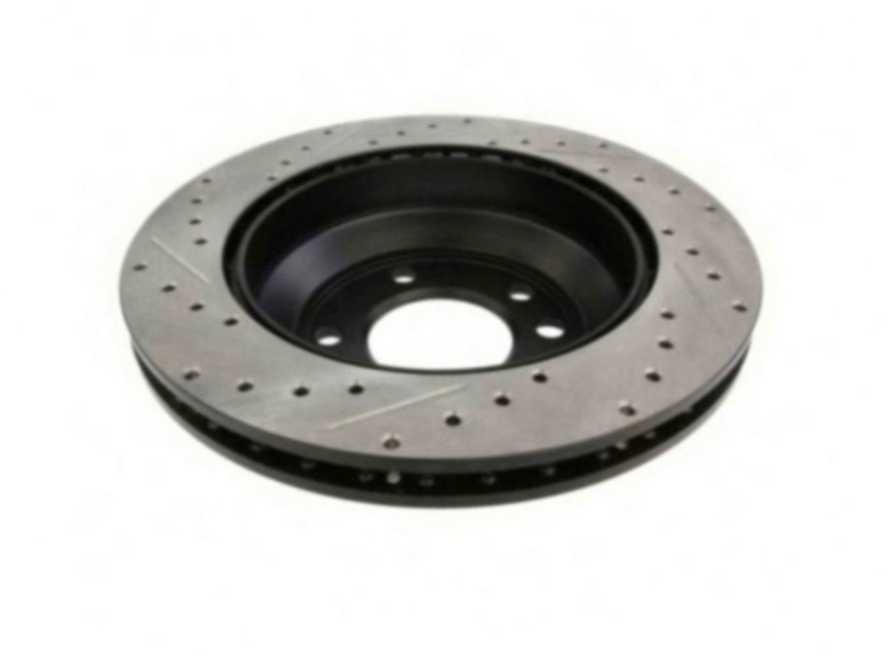 StopTech Select Sport Drilled And Slotted Brake Rotor; Front Left