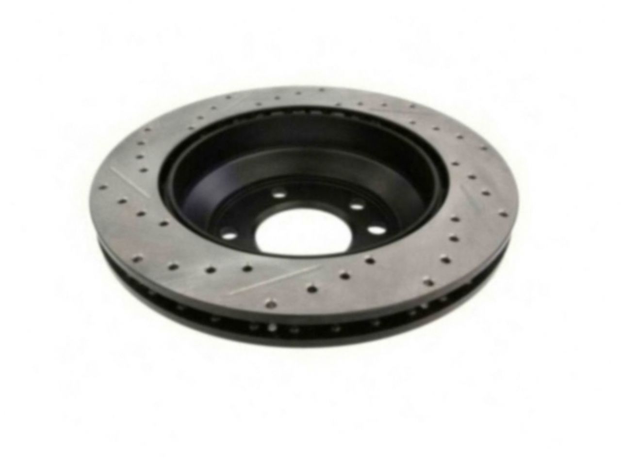 StopTech Select Sport Drilled And Slotted Brake Rotor; Front Left