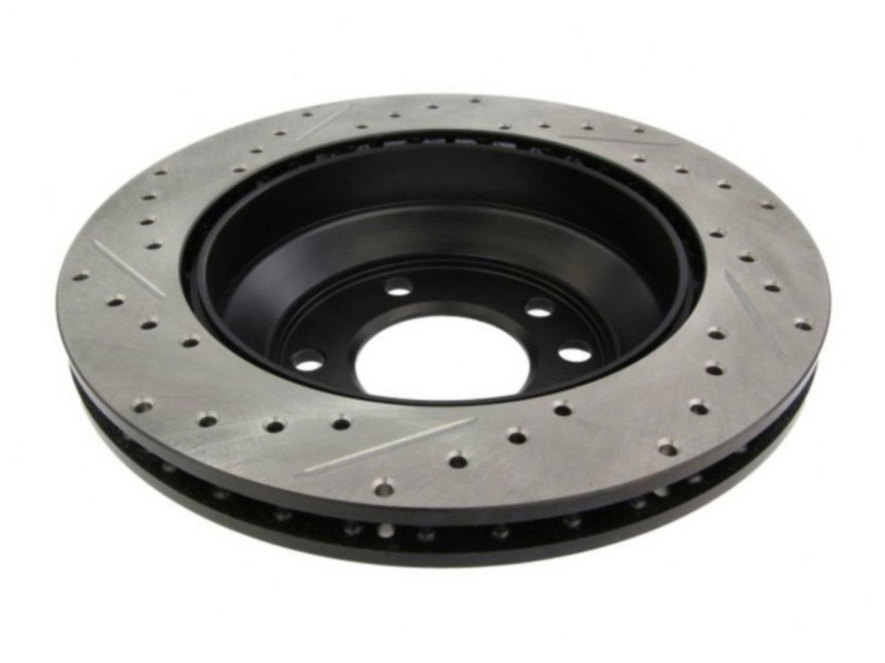 StopTech Select Sport Drilled And Slotted Brake Rotor; Front Left