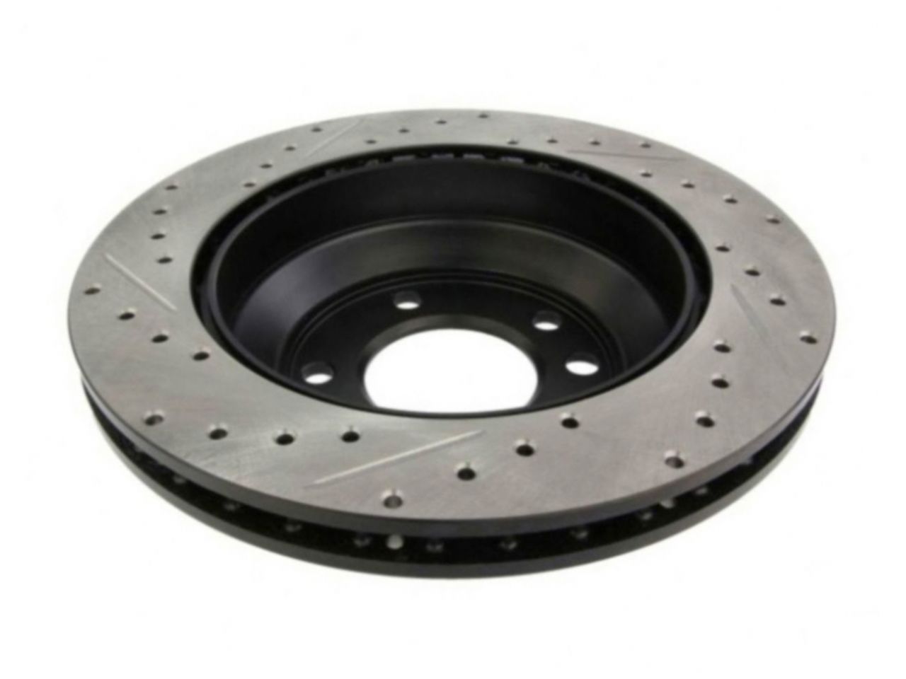 StopTech Select Sport Drilled And Slotted Brake Rotor; Front Left