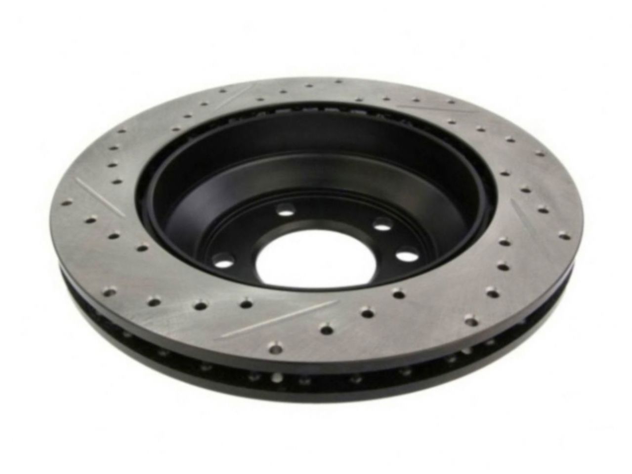 StopTech Select Sport Drilled And Slotted Brake Rotor; Front Left