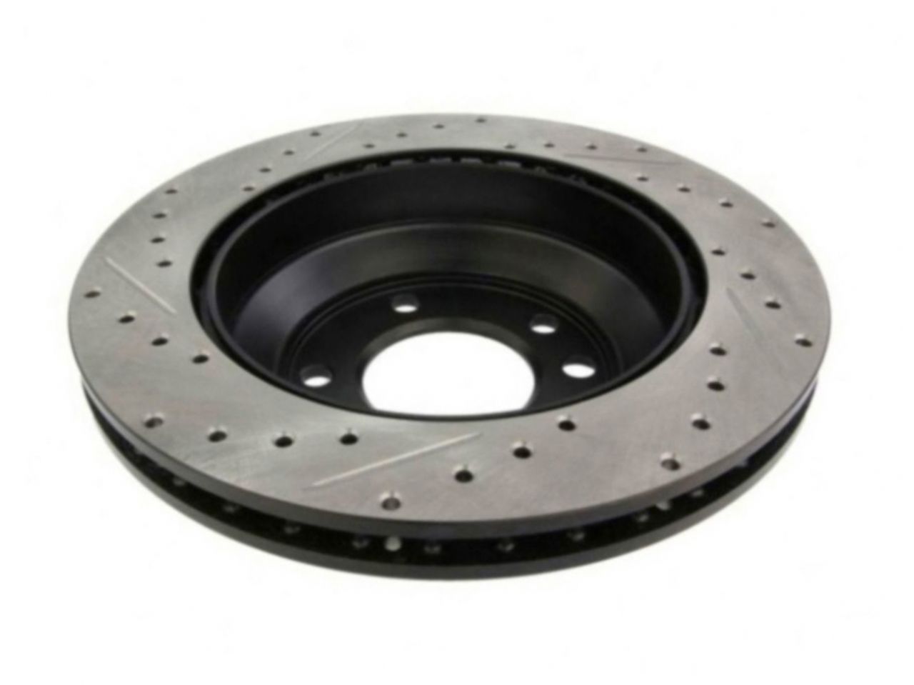 StopTech Select Sport Drilled And Slotted Brake Rotor; Front Left