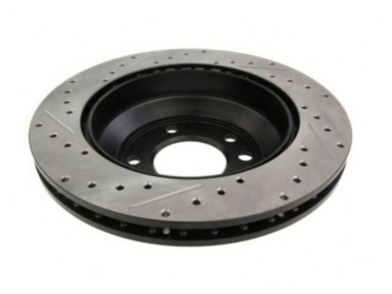 StopTech Select Sport Drilled And Slotted Brake Rotor; Front Left