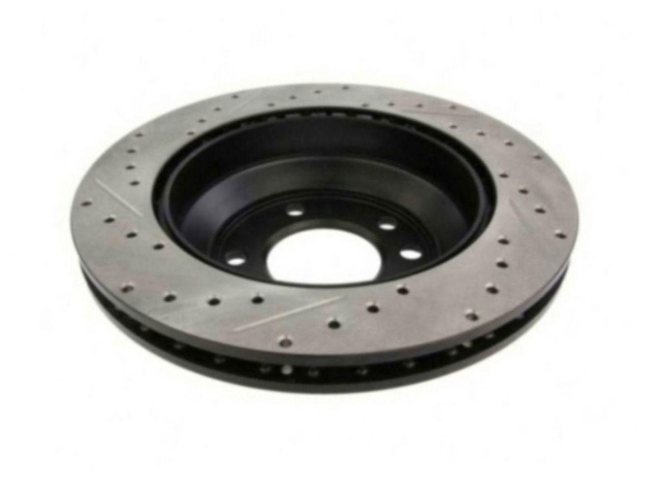 StopTech Select Sport Drilled And Slotted Brake Rotor; Front Left