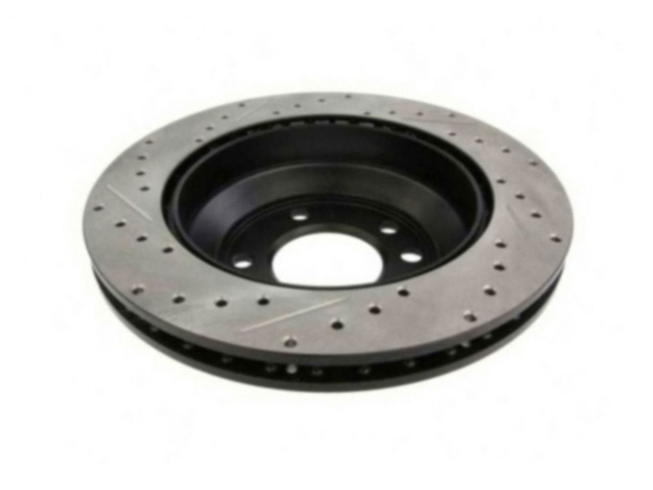 StopTech Select Sport Drilled And Slotted Brake Rotor; Front Left