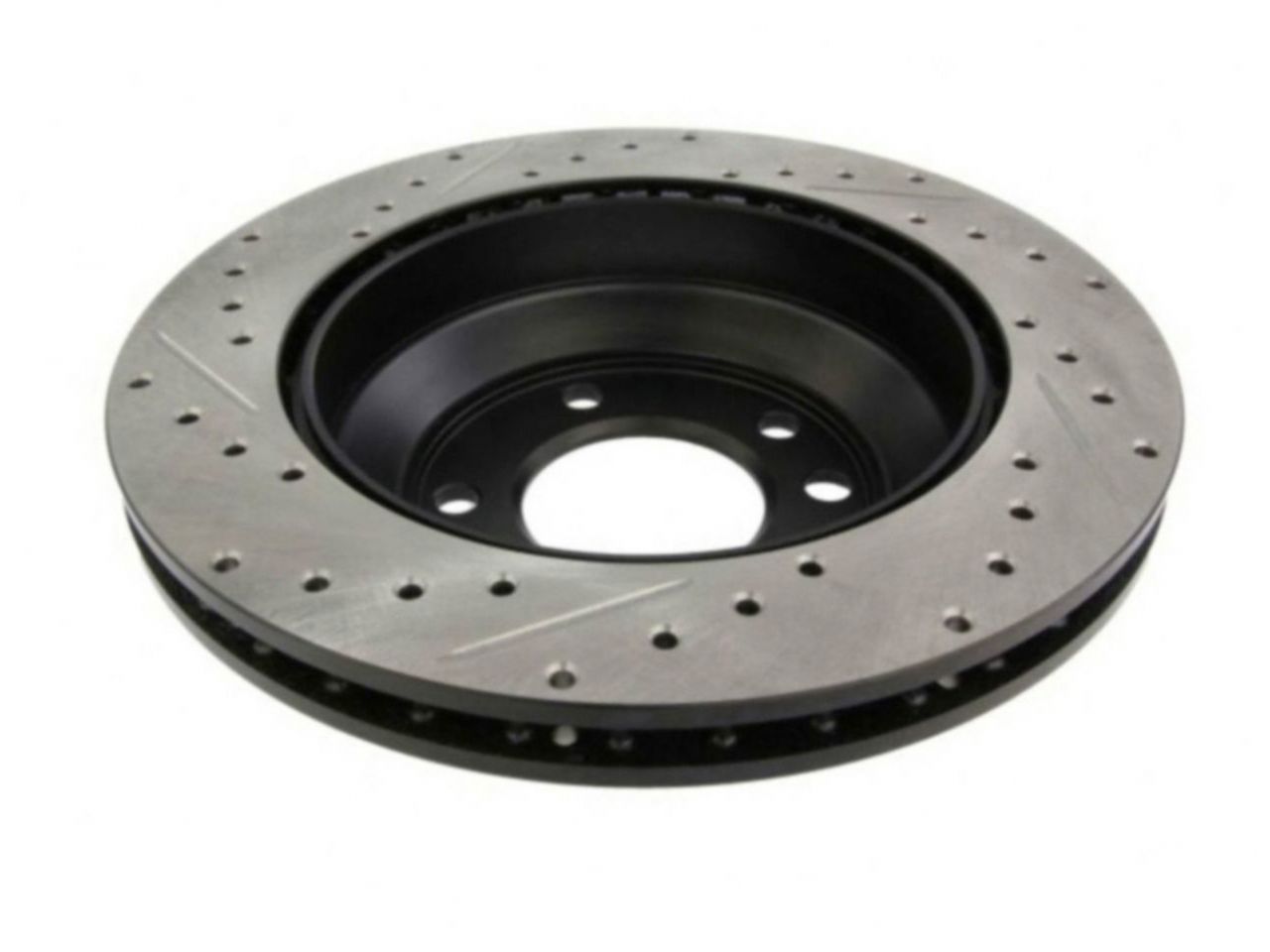 StopTech Select Sport Drilled And Slotted Brake Rotor; Front Left