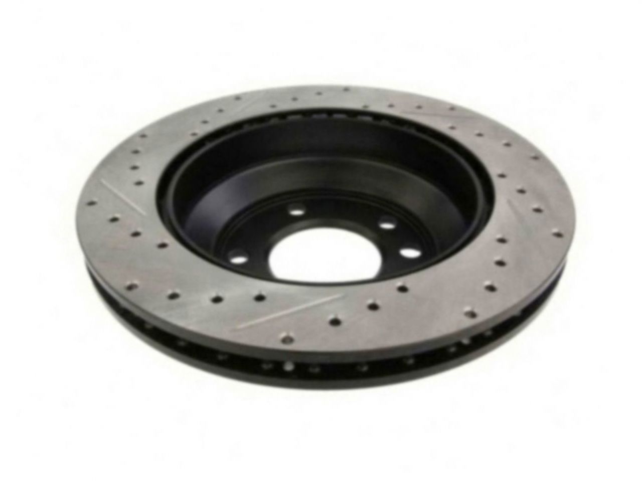 StopTech Select Sport Drilled And Slotted Brake Rotor; Front Left