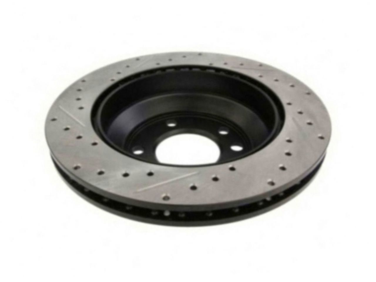 StopTech Select Sport Drilled And Slotted Brake Rotor; Front Left