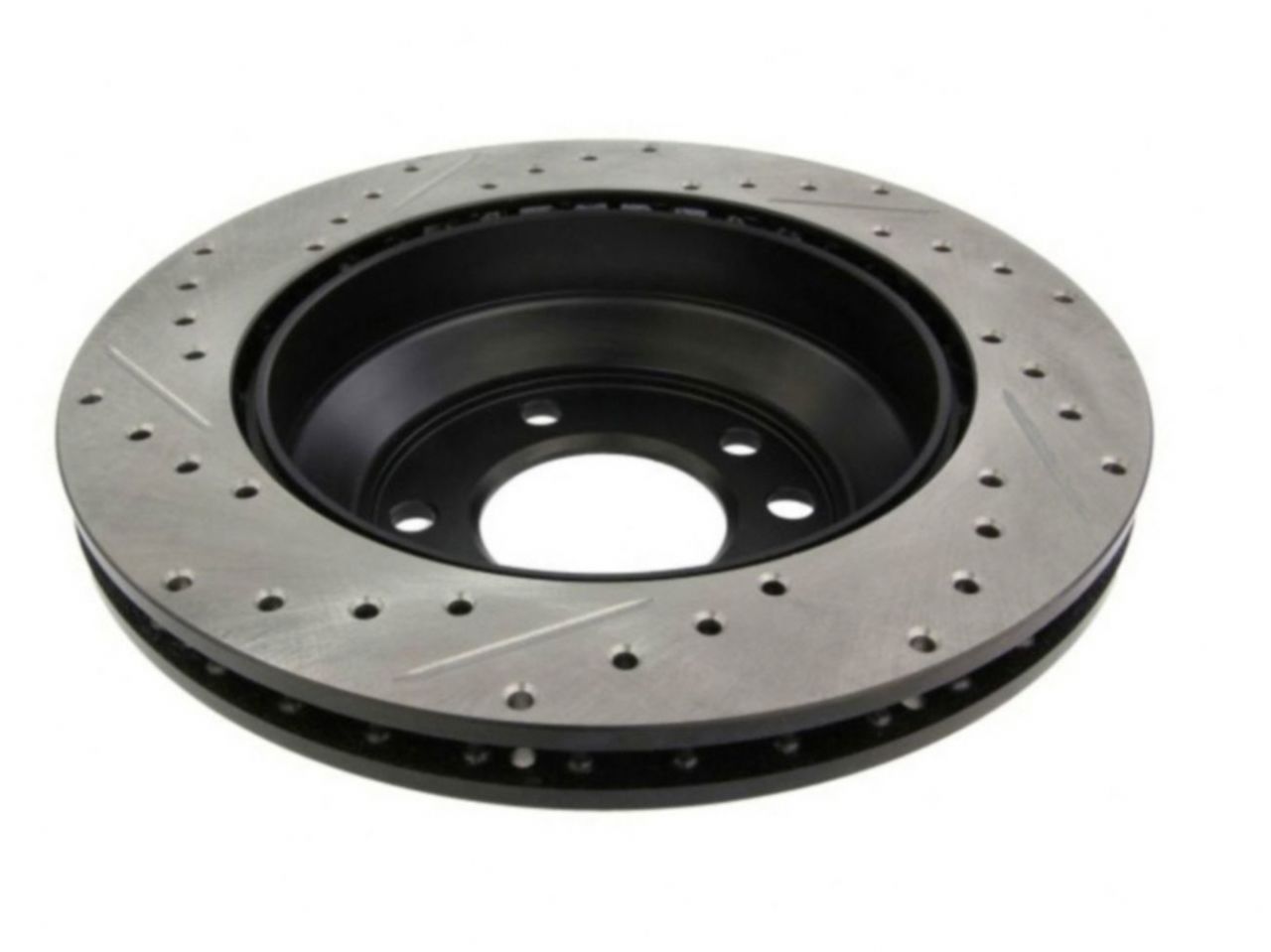 StopTech Select Sport Drilled And Slotted Brake Rotor; Front Left