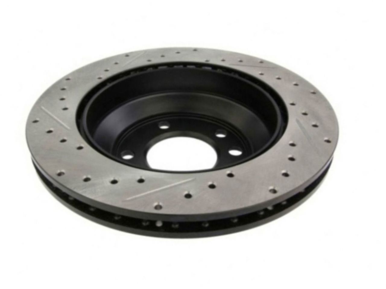 StopTech Select Sport Drilled And Slotted Brake Rotor; Front Left