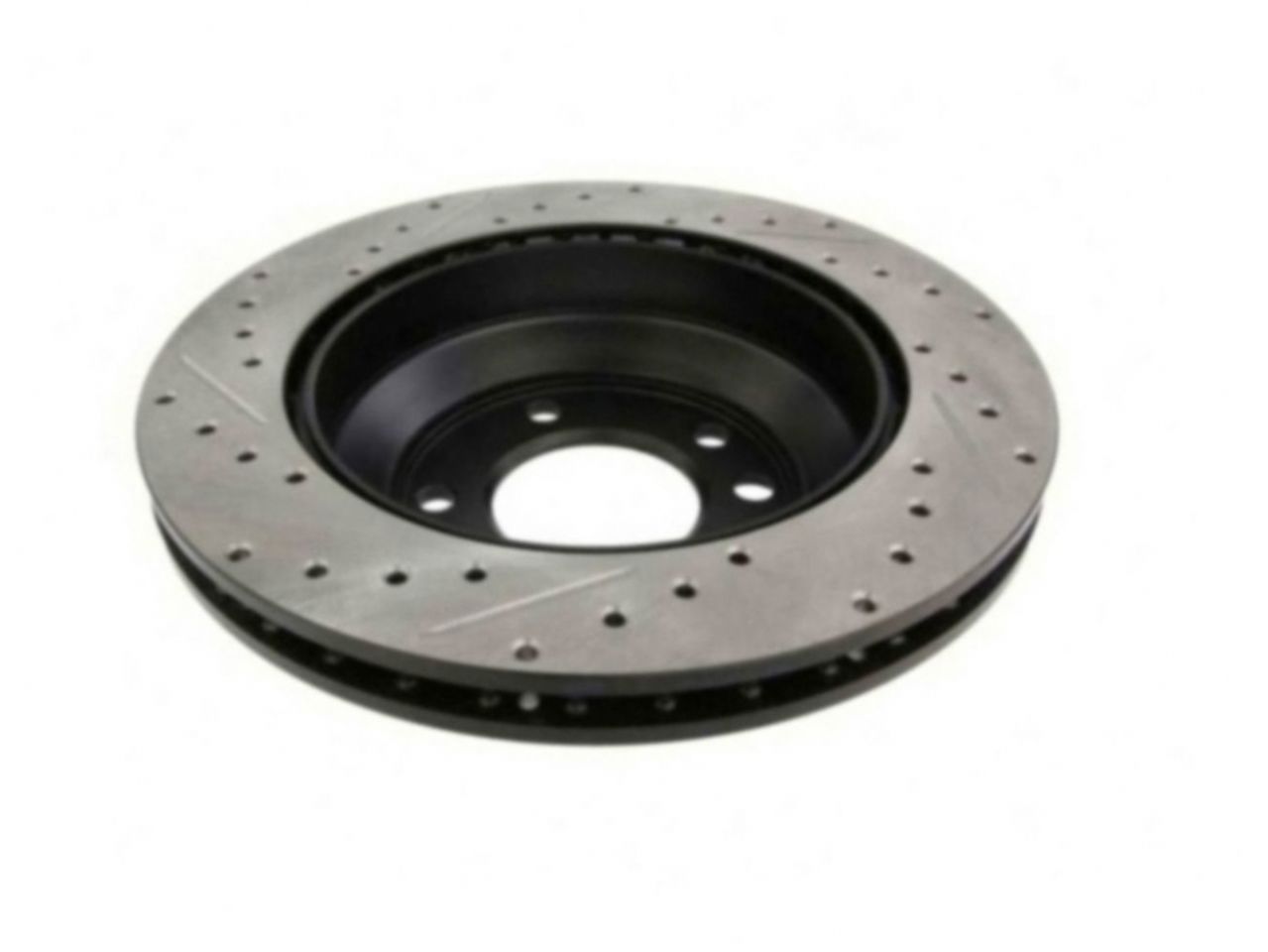 StopTech Select Sport Drilled And Slotted Brake Rotor; Front Left