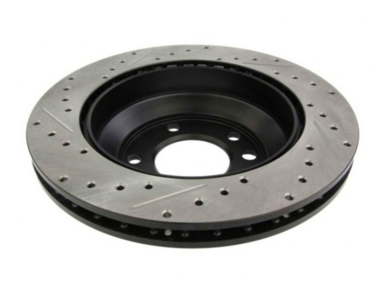 StopTech Select Sport Drilled And Slotted Brake Rotor; Front Left