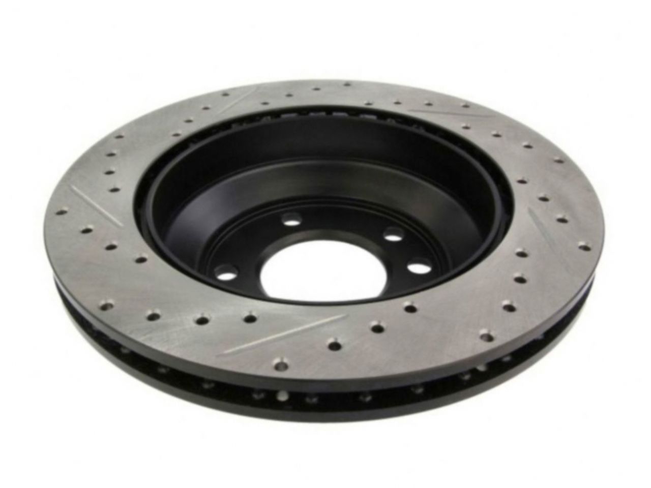 StopTech Select Sport Drilled And Slotted Brake Rotor; Front Left