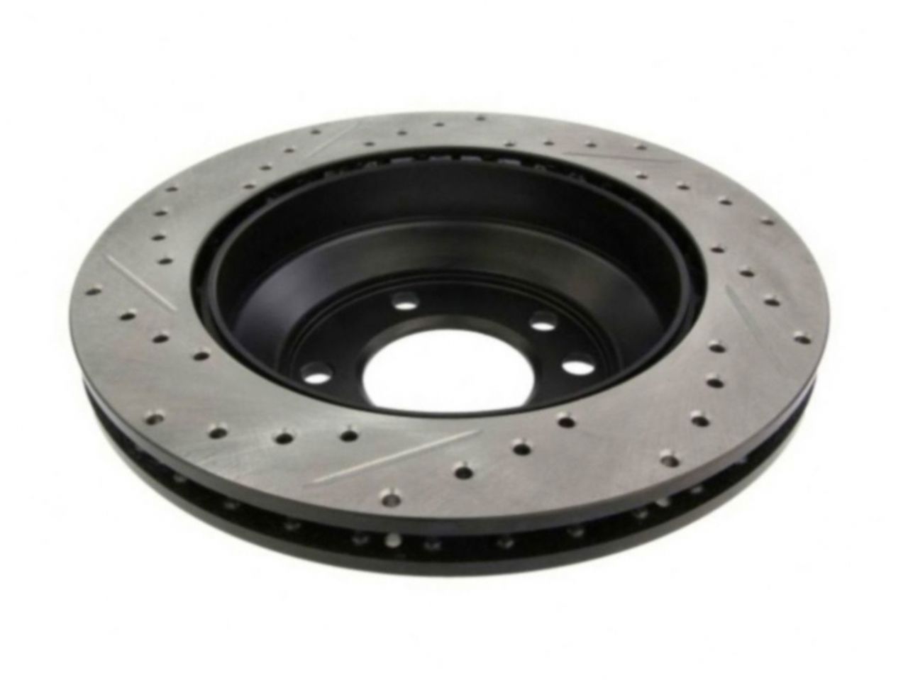 StopTech Select Sport Drilled And Slotted Brake Rotor; Front Left