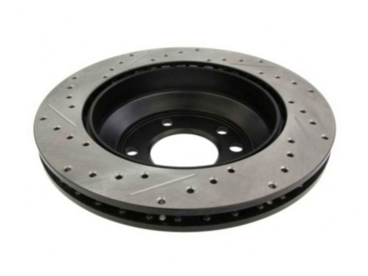 StopTech Select Sport Drilled And Slotted Brake Rotor; Front Left