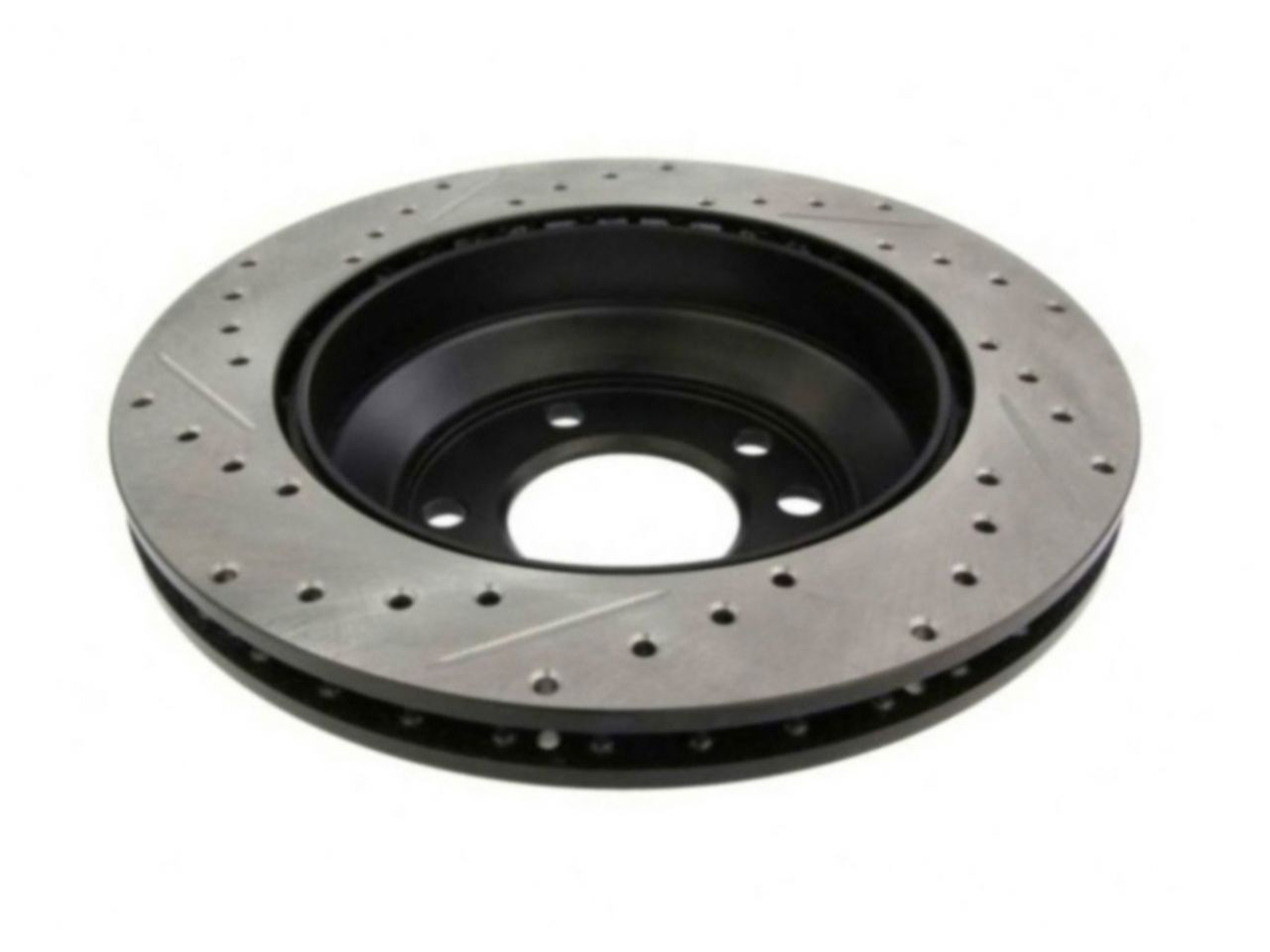 StopTech Select Sport Drilled And Slotted Brake Rotor; Front Left