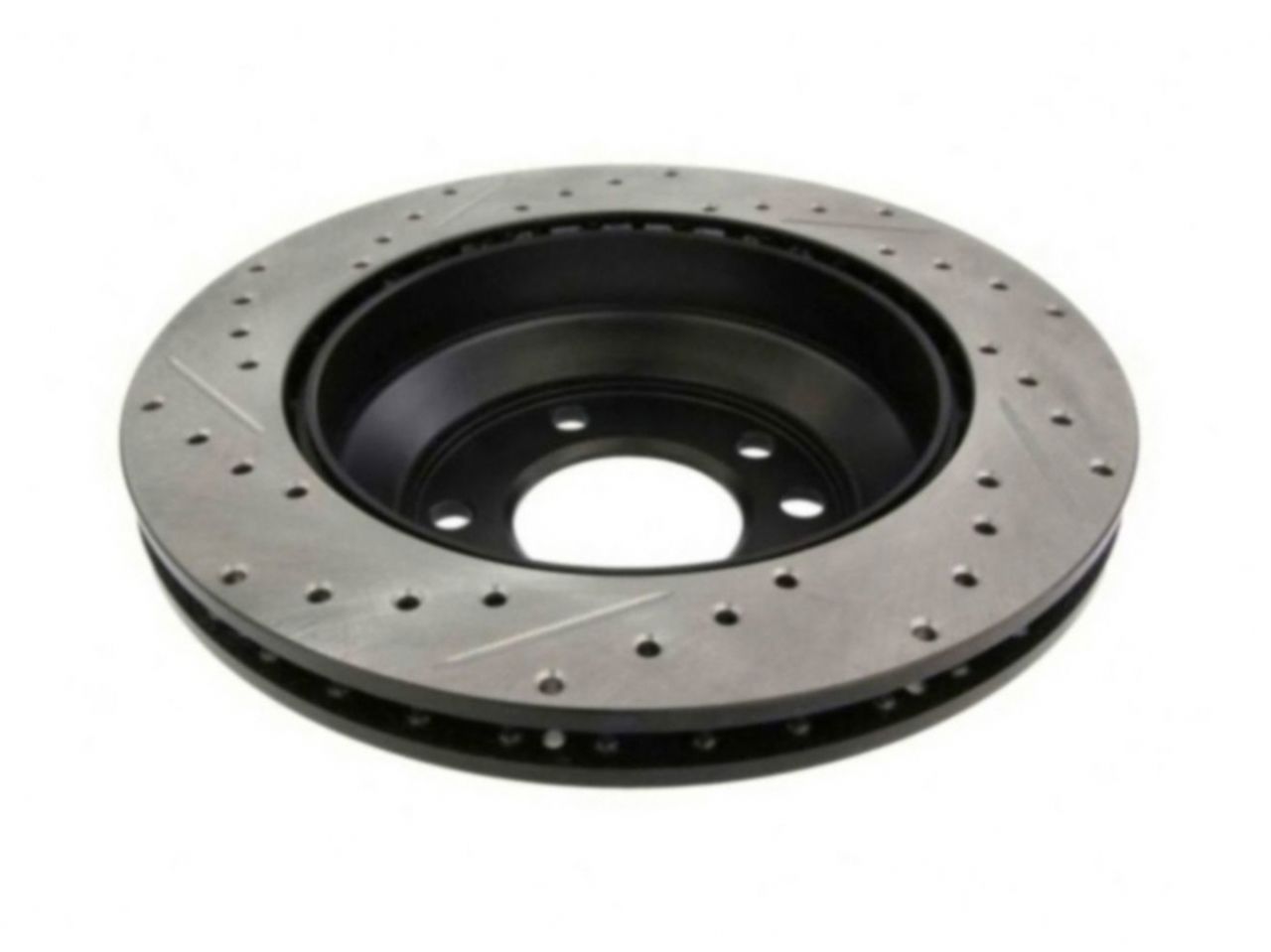 StopTech Select Sport Drilled And Slotted Brake Rotor; Front Left