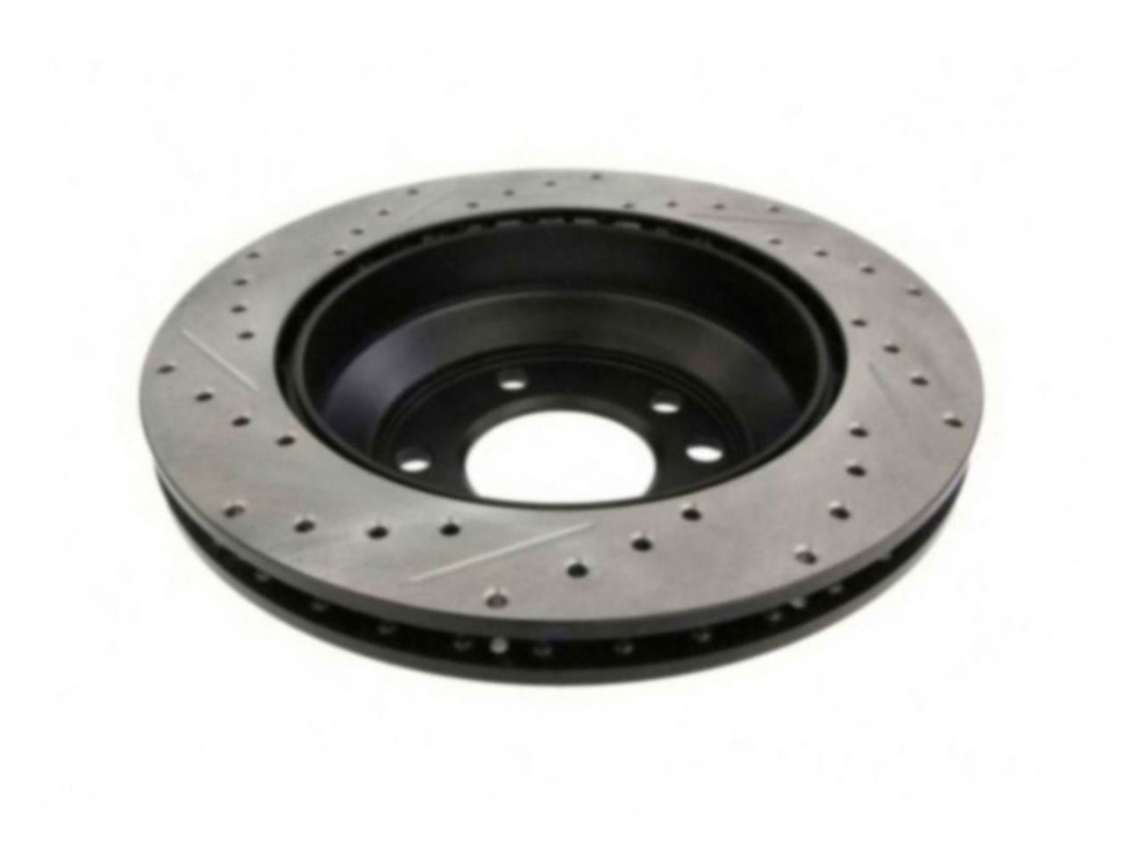 StopTech Select Sport Drilled And Slotted Brake Rotor; Front Left