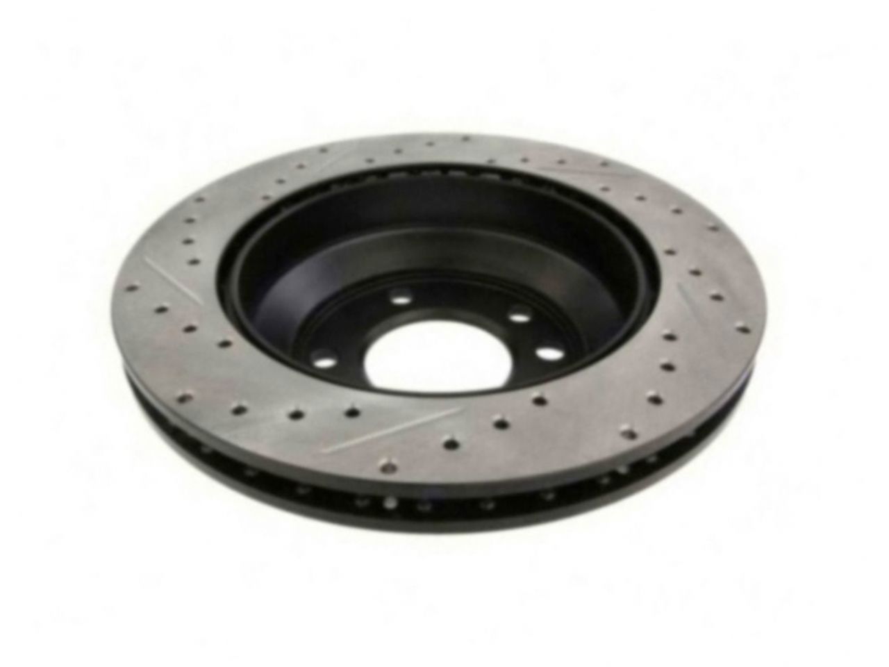 StopTech Select Sport Drilled And Slotted Brake Rotor; Front Left