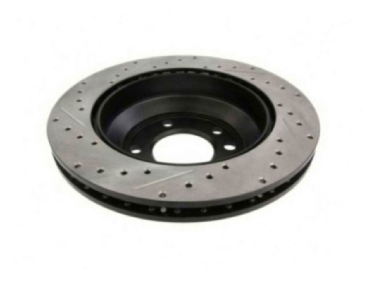 StopTech Select Sport Drilled And Slotted Brake Rotor; Front Left