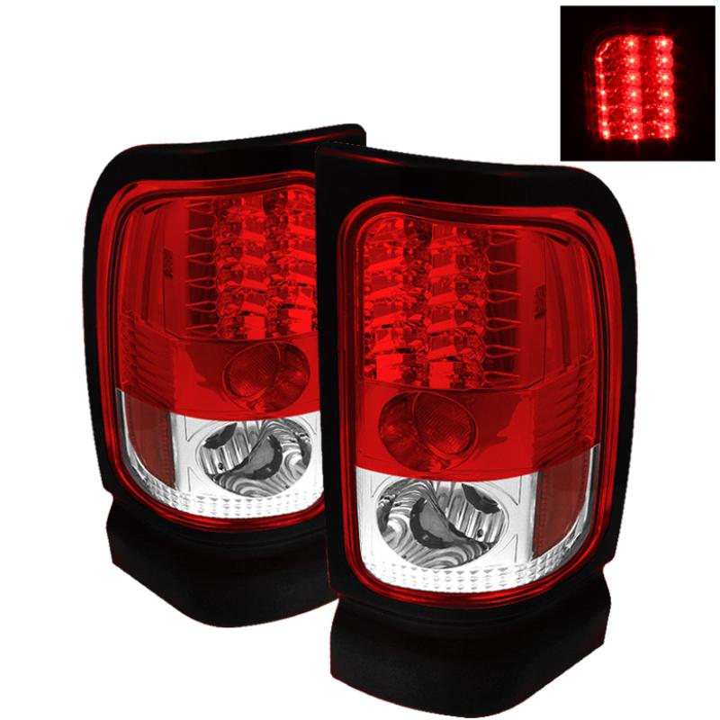 Spyder Dodge Ram 1500 94-01/Ram 2500/3500 94-02 LED Tail Lights Red Clear ALT-YD-DRAM94-LED-RC 5002716 Main Image