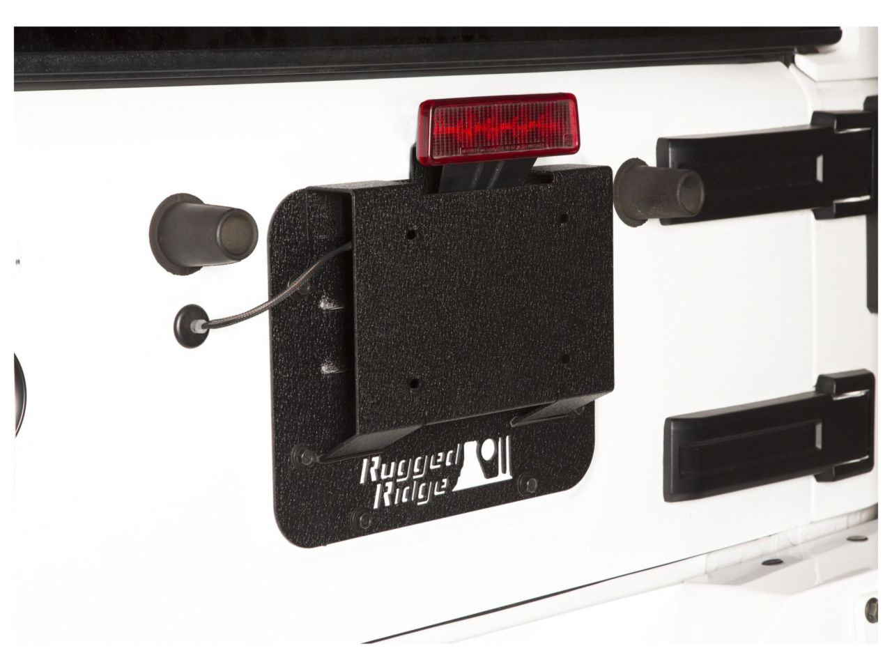 Rugged Ridge Tire Carrier Delete Plate Kit: 07-18 Jeep Wrangler JK