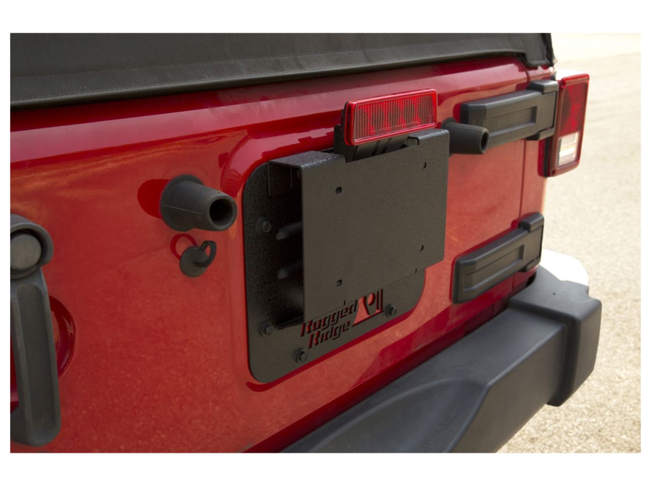 Rugged Ridge Tire Carrier Delete Plate Kit: 07-18 Jeep Wrangler JK