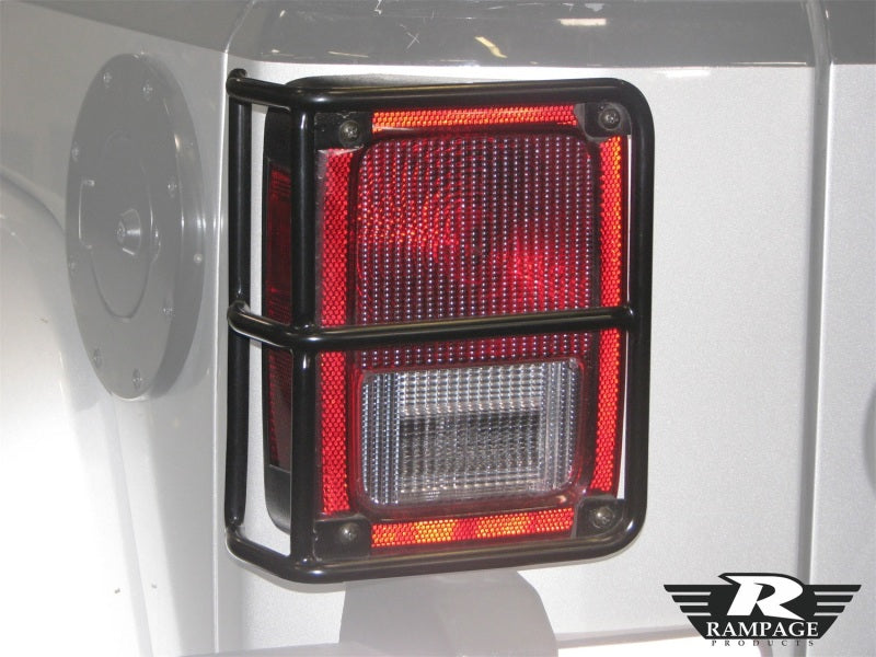 Rampage 2007-2018 Jeep Wrangler(JK) Taillight Guards - Black 88660