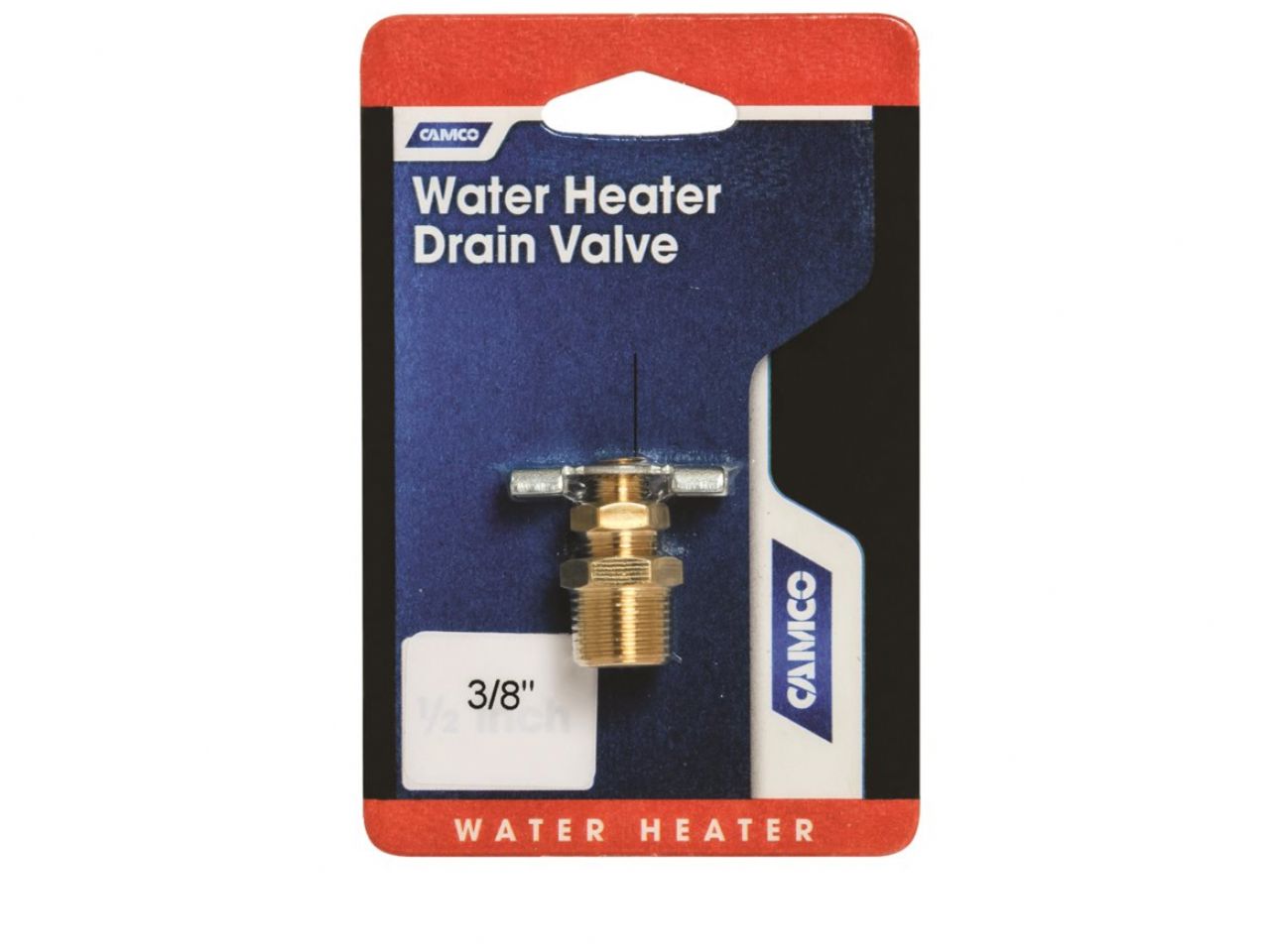 Camco Water Heater Drain Valve - 3 / 8" Bilingual