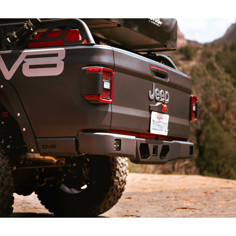 DV8 Offroad 20-22 Jeep Gladiator High Clearance Rear Bumper RBGL-05