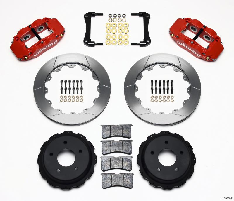 Wilwood Narrow Superlite 4R Rear Kit 12.88in Red 98-02 Camaro/Firebird 140-9830-R Main Image