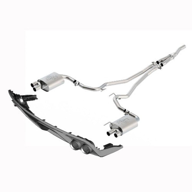 Ford Racing 2015 Mustang 2.3L Ecoboost Touring Cat-Back Exhaust System w/ GT350 Tips M-5200-M4TBV