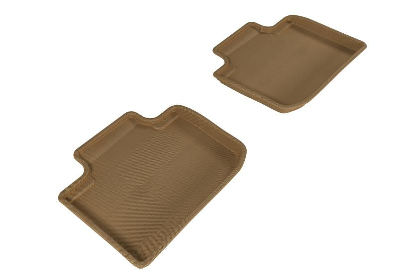 3D MAXpider 2014-2020 Lexus IS Kagu 2nd Row Floormats - Tan L1LX03421502 Main Image