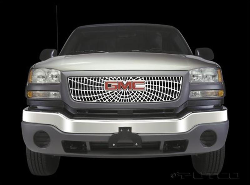 Putco 03-06 GMC Sierra Light/Heavy Duty Liquid Spider Web Grilles 303138 Main Image