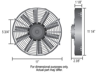 Derale 10 Dyno-Cool Straight Blade Elec. Fan w/T-Stat
