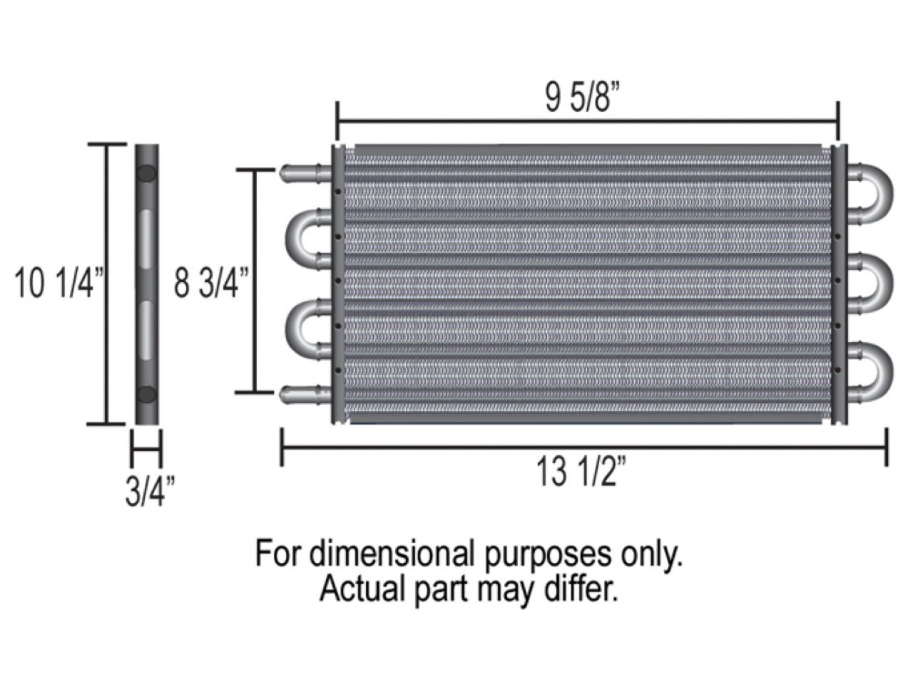 Derale Tube & Fin Cooler (-6AN)