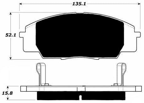 Porterfield Brake Pads for 2005 ACURA RSX Type S